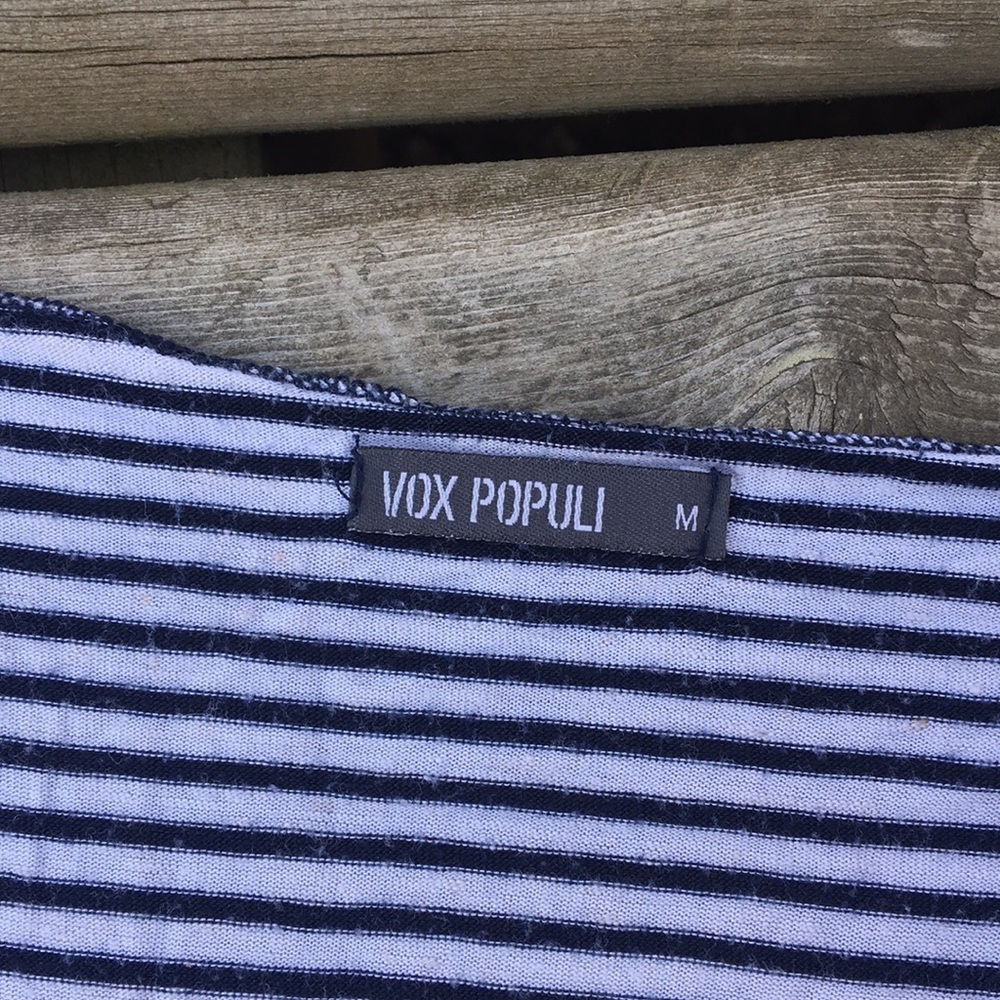 (3/$15) Long Breezy Striped Top - Picture 2 of 3